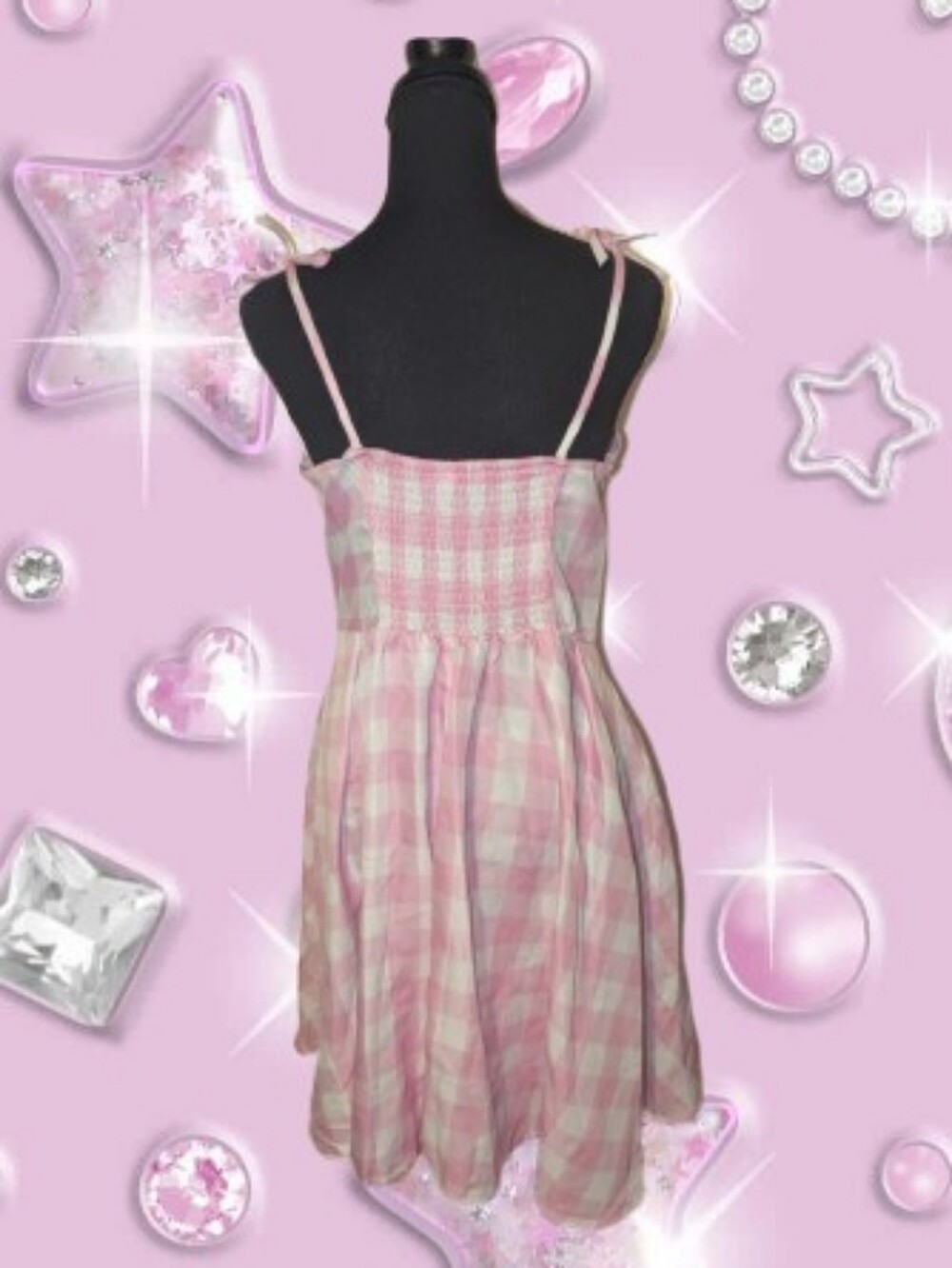 Pink Gingham Beach Barbie Doll Cosplay Dress - Picture 7 of 16